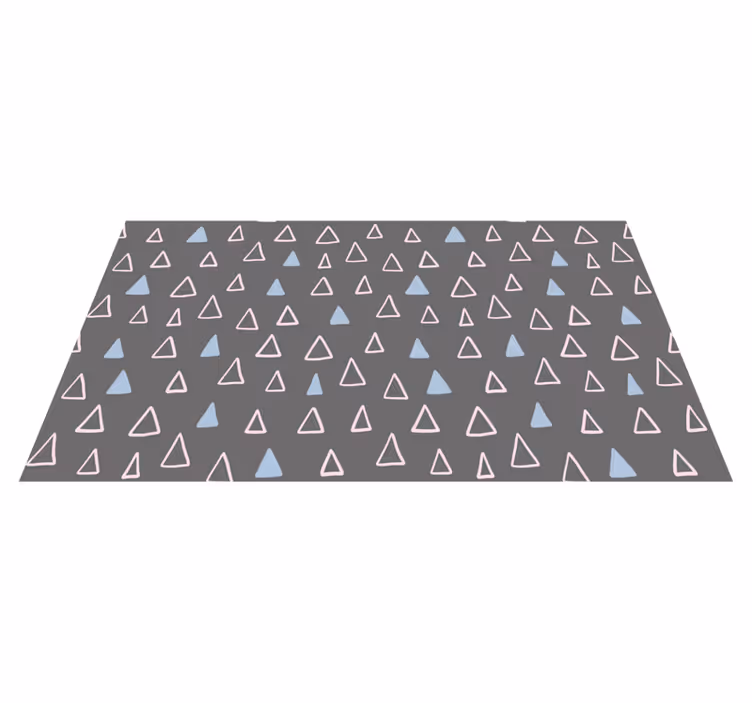 Vinyl Teppich geometrisch dreieckiges element - TenStickers