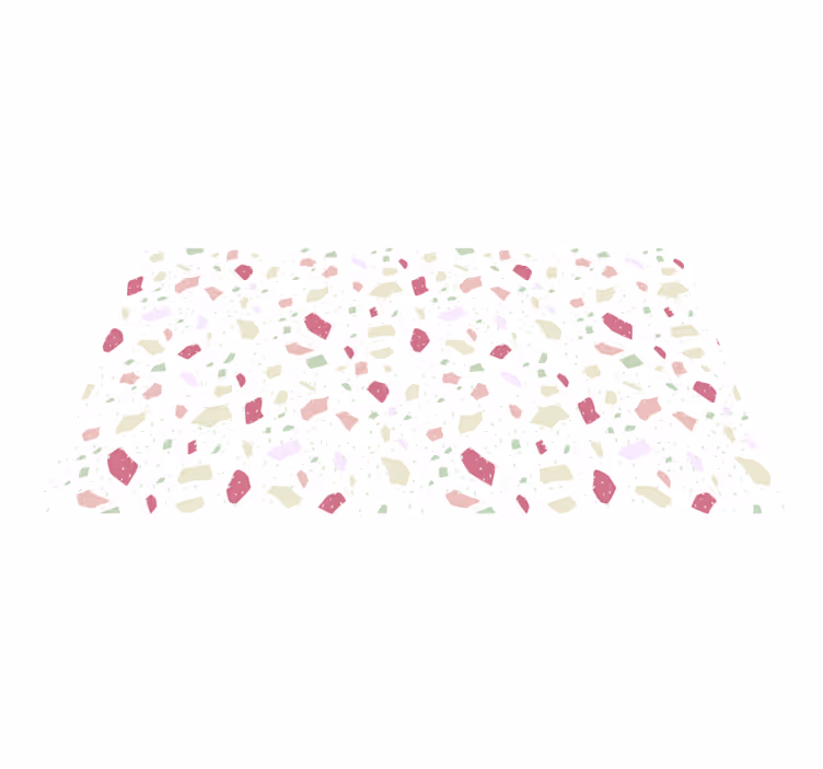 Vinyl Teppich kindlich dynamische bunte formen - TenStickers