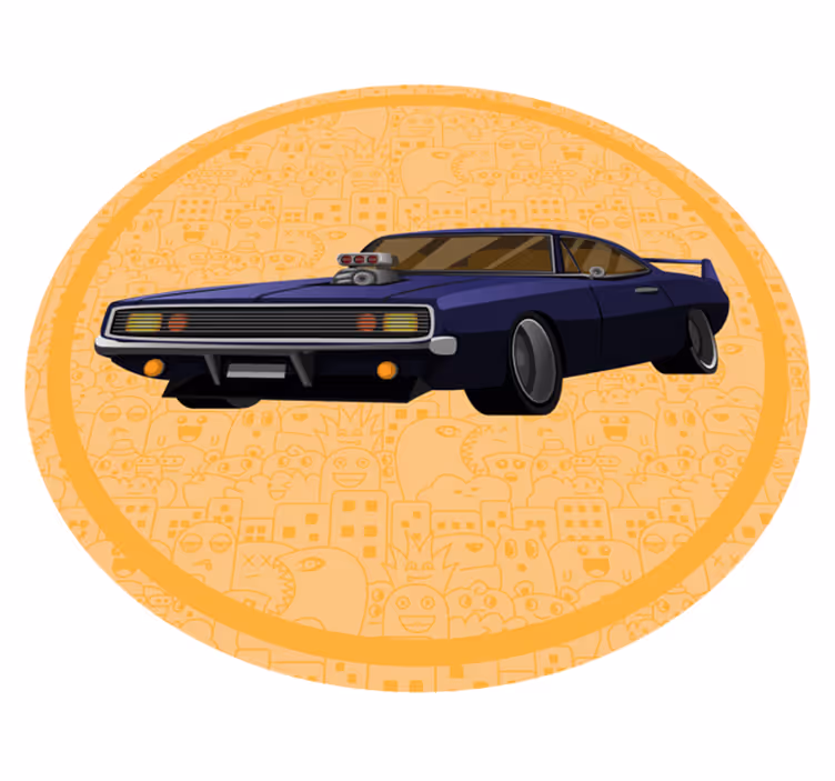 Vinyl Teppich Jugendzimmer klassisches muscle-car - TenStickers