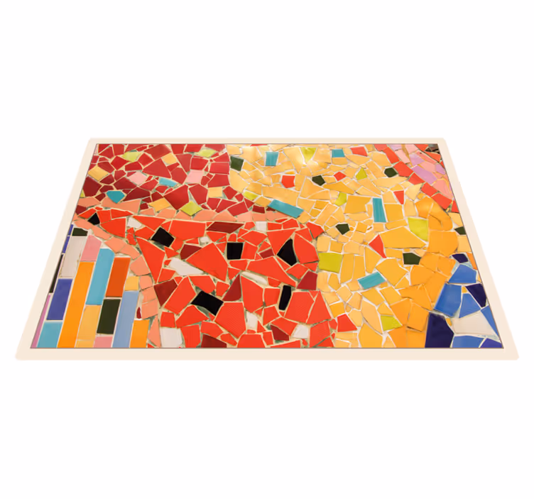 Vinyl Teppich Mosaik lebendige fliesenanordnung - TenStickers