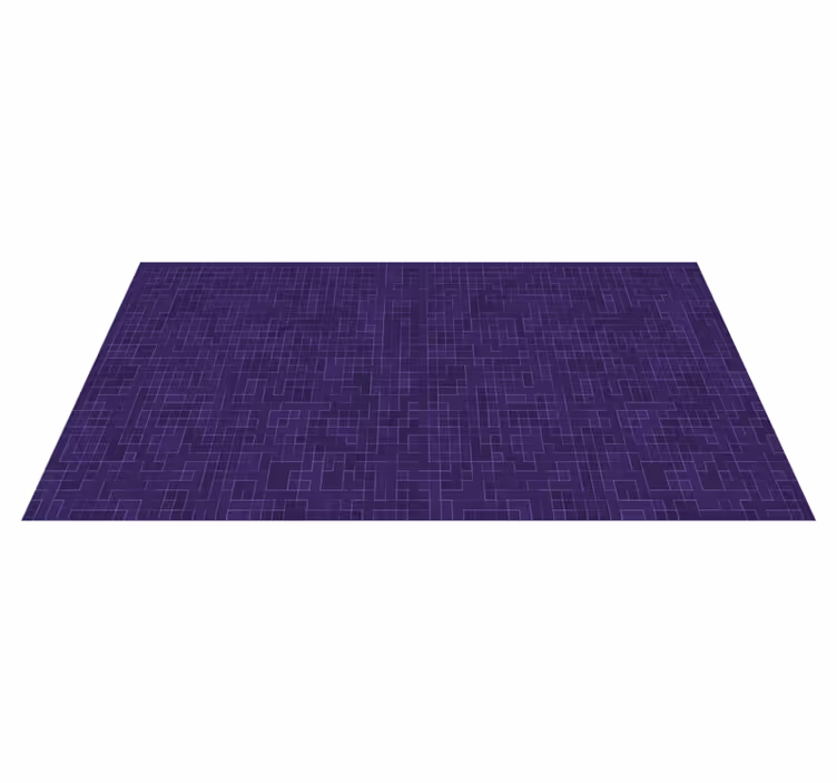 Vinyl Teppich geometrisch lila gemusterte grafiken - TenStickers