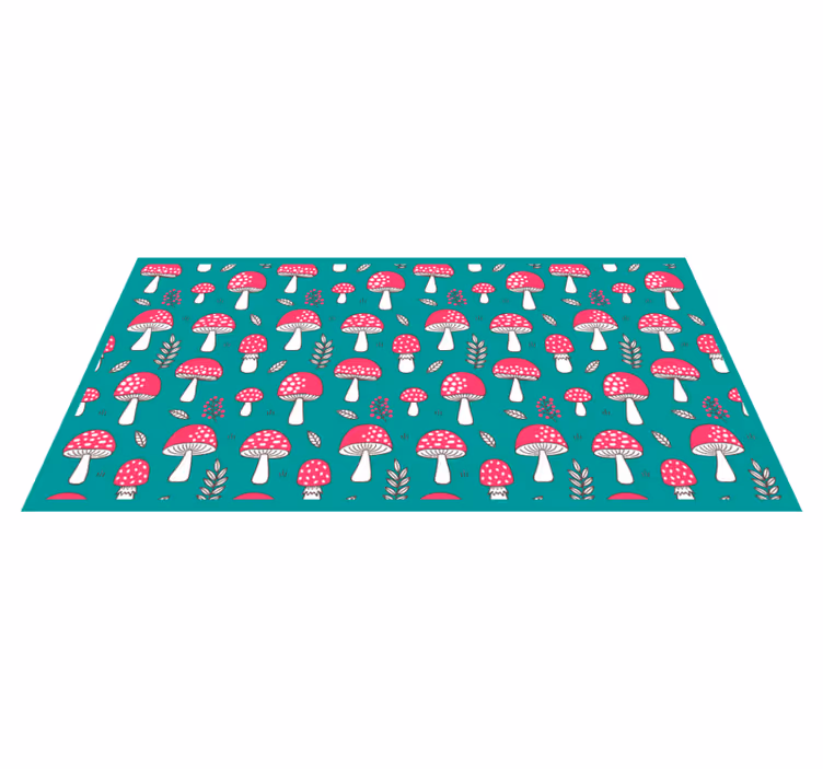 Vinyl Teppich Natur lebendiges pilzmotiv - TenStickers