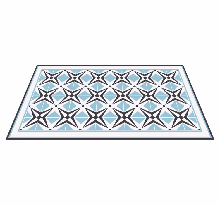 Vinyl Teppich Mosaik sternblaues motiv - TenStickers