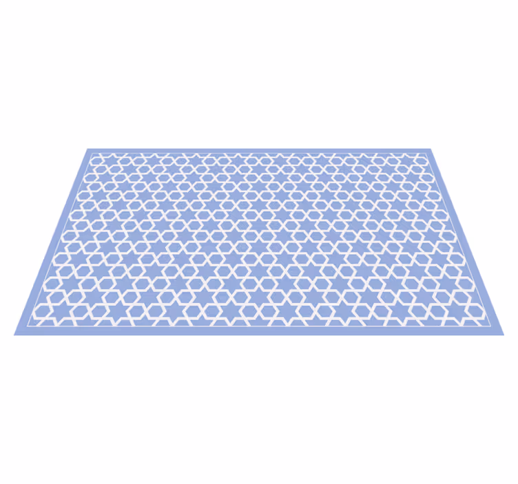 Vinyl Teppich geometrisch sechseckiges sternenmotiv - TenStickers