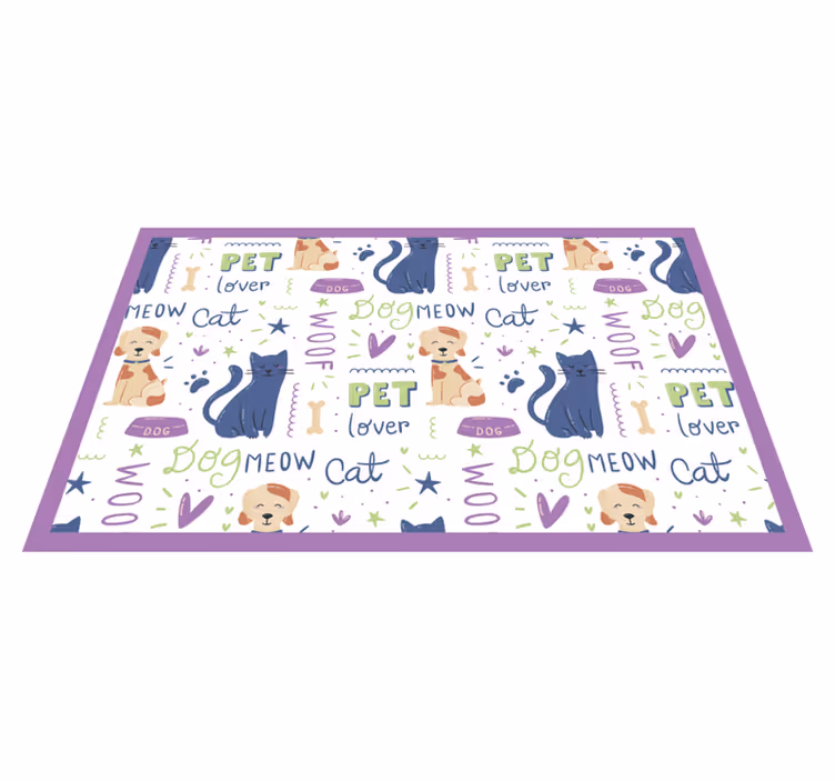 Vinyl Teppich Tiere tierliebhaber-thema - TenStickers