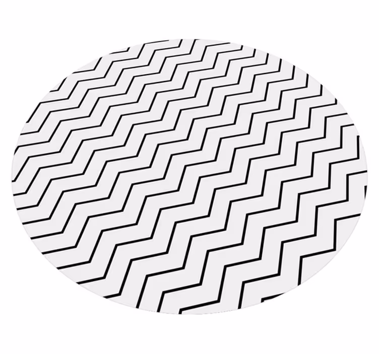Vinyl teppich geometrisch im zigzag design - TenStickers