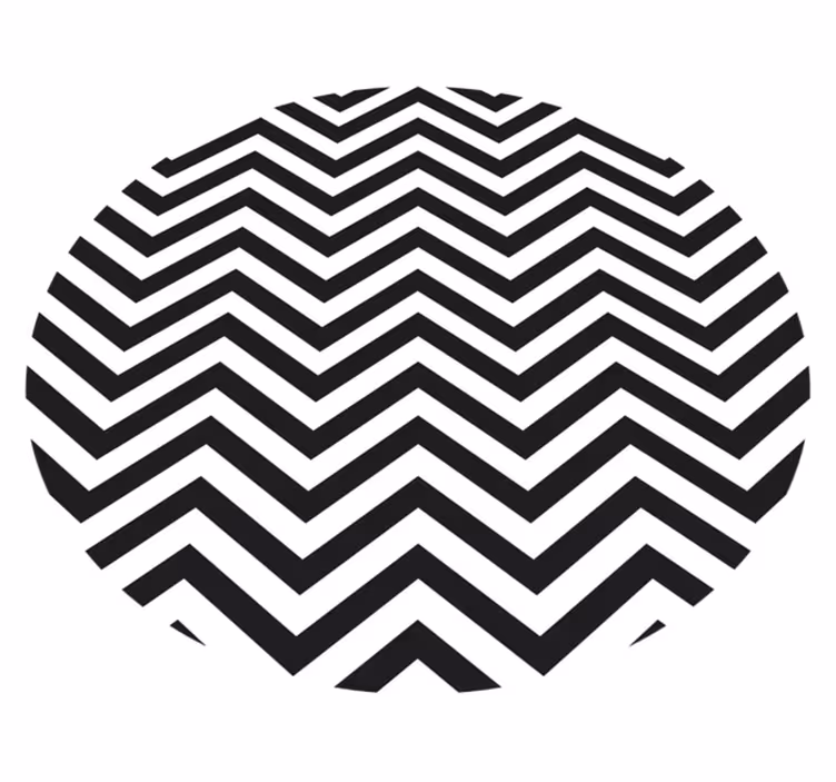 Vinyl teppich geometrisch mit chevron-muster - TenStickers