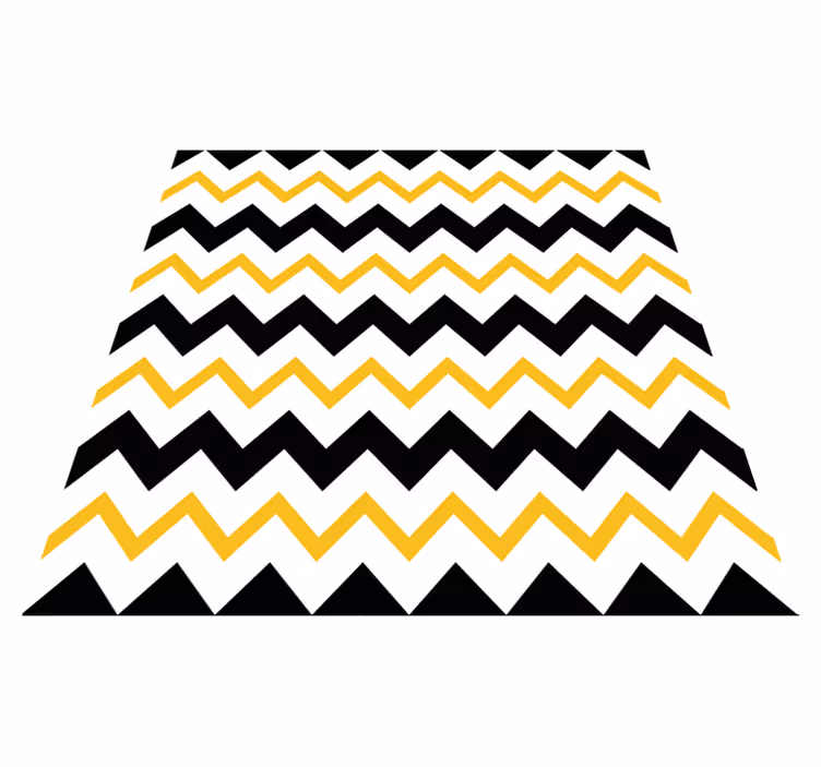 Vinyl teppich geometrisch chevron zigzag muster - TenStickers