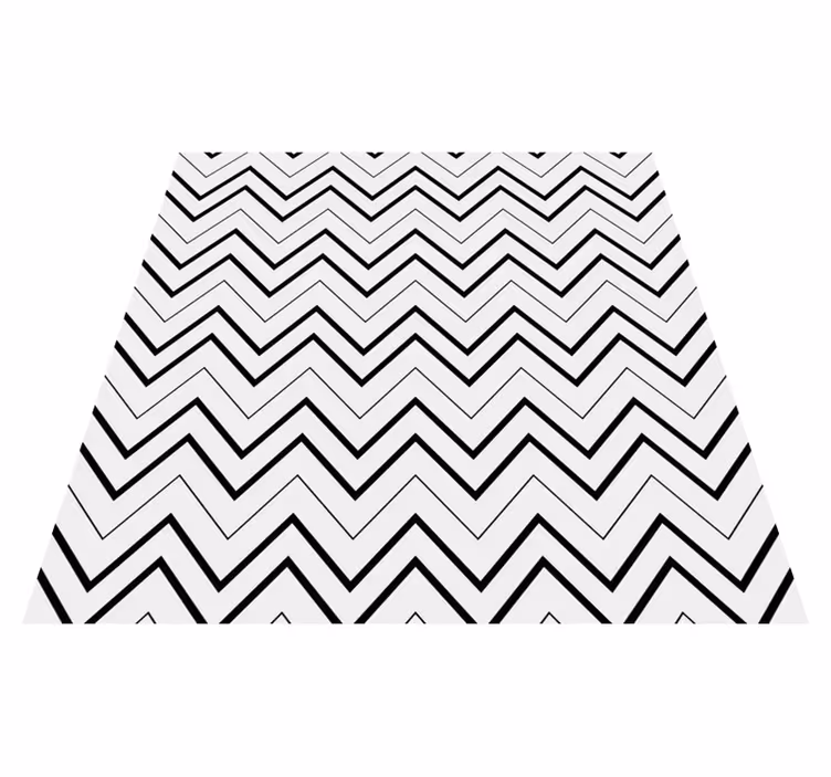 Vinyl teppich minimalistisch im chevron-stil - TenStickers