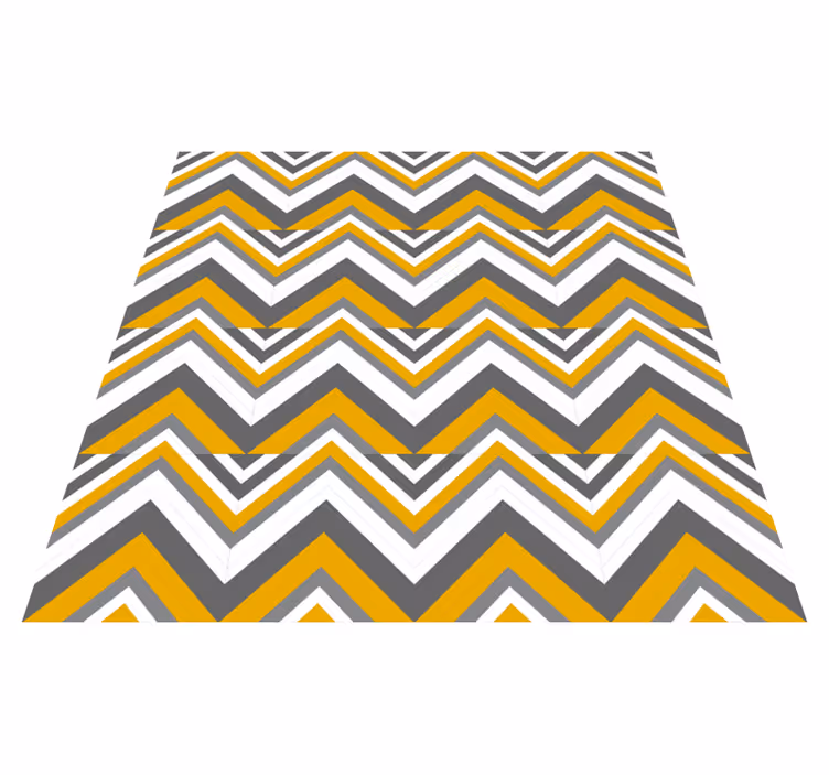 Vinyl Teppich geometrisch chevron-streifenmotiv - TenStickers