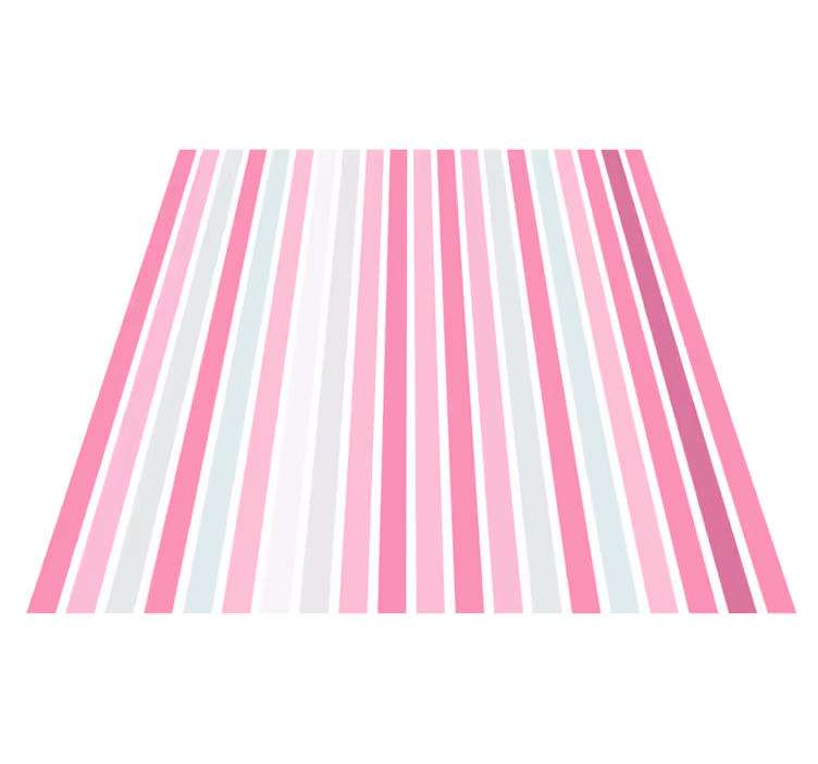 Vinyl Teppich gestreift rosa vertikales muster - TenStickers