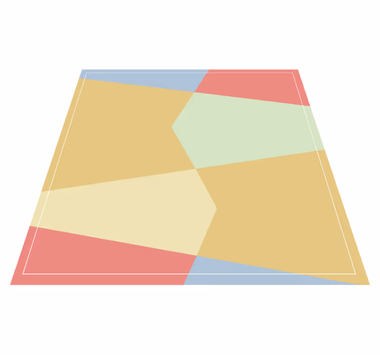 Vinyl teppich geometrisch lebhafte geometrische komposition - TenStickers