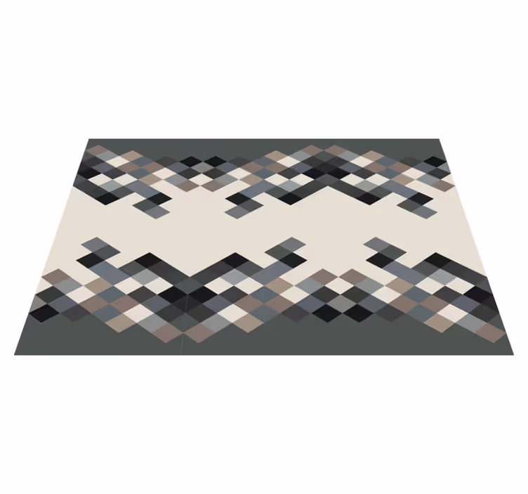 Vinyl teppich mosaik zeitgenössisches geometrisches muster - TenStickers
