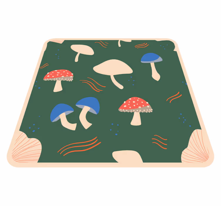 Vinyl Teppich Natur lebendige pilz-kunstwerke - TenStickers