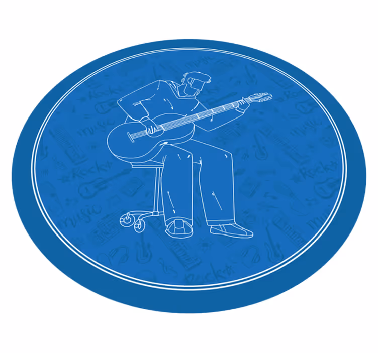 Vinyl Teppich Textur musikalische stimmung - TenStickers