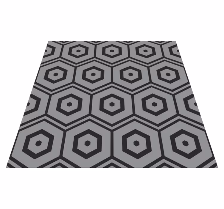 Vinyl Teppich geometrisch sechseckmuster - TenStickers