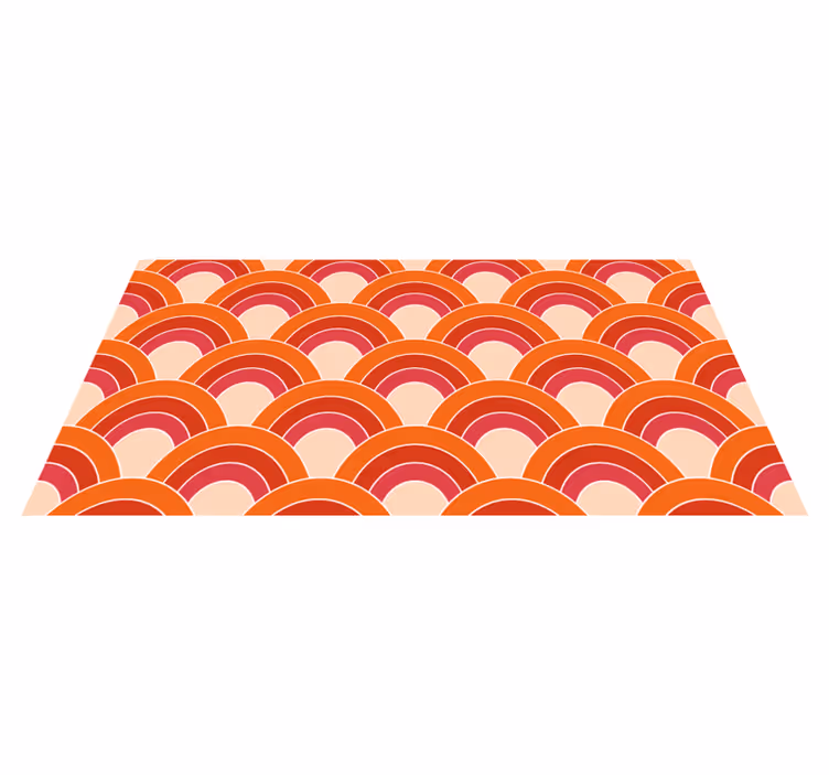 Vinyl Teppich geometrisch bunte bogenmuster - TenStickers