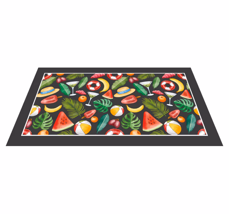 Vinyl Teppich Events tropische sommerstimmung - TenStickers