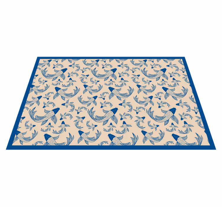 Vinyl Teppich Tiermuster fischmuster - TenStickers
