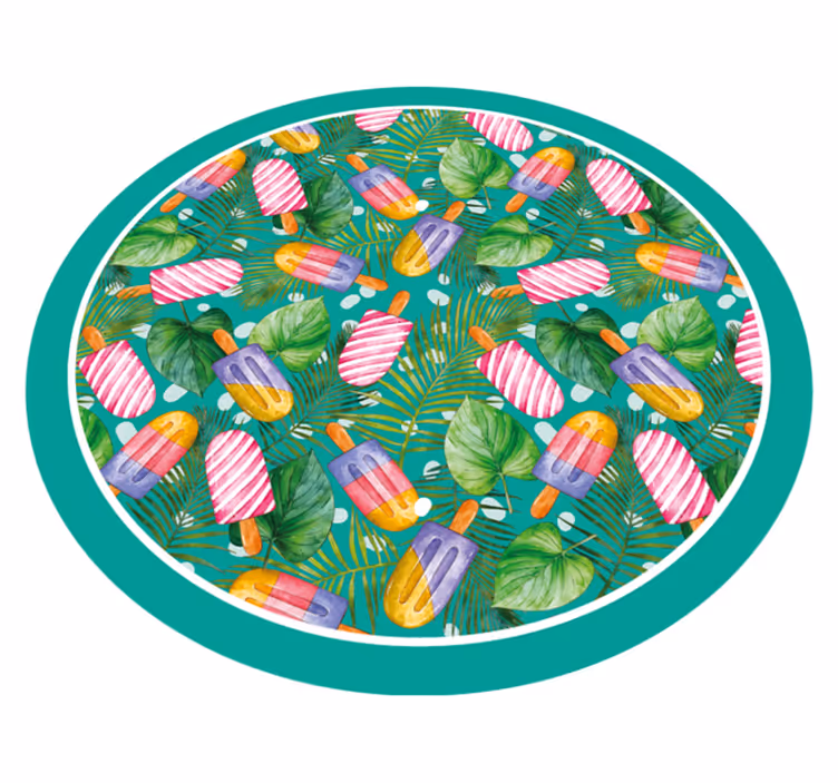 Vinyl Teppich kindlich sommereis - TenStickers