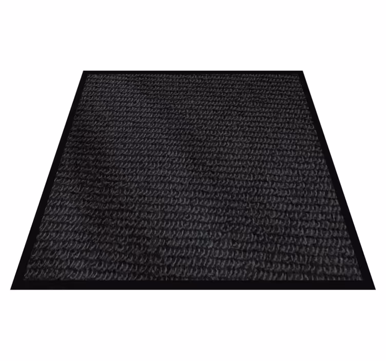 Vinyl Teppich Badezimmer strukturierte schwarze schicht - TenStickers