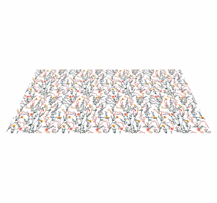 Vinyl Teppich Blumen botanische oase - TenStickers