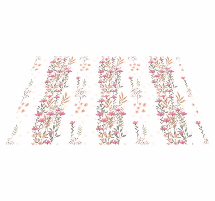 Vinyl Teppich Blumen blumenmuster - TenStickers