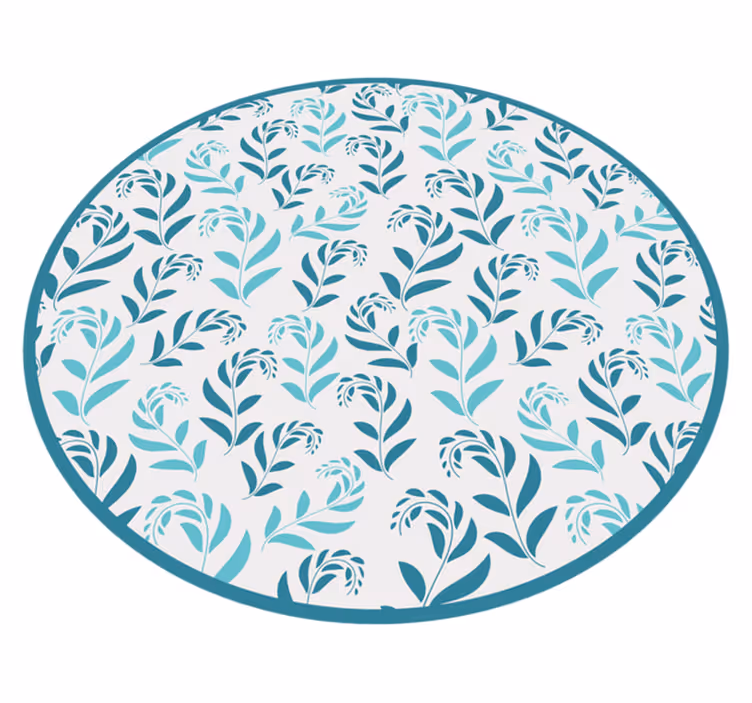Vinyl Teppich Blumen botanische blattinspiration - TenStickers