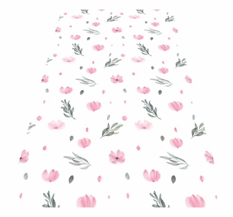 Vinyl Teppich Blumen bezaubernde blumendrucke - TenStickers