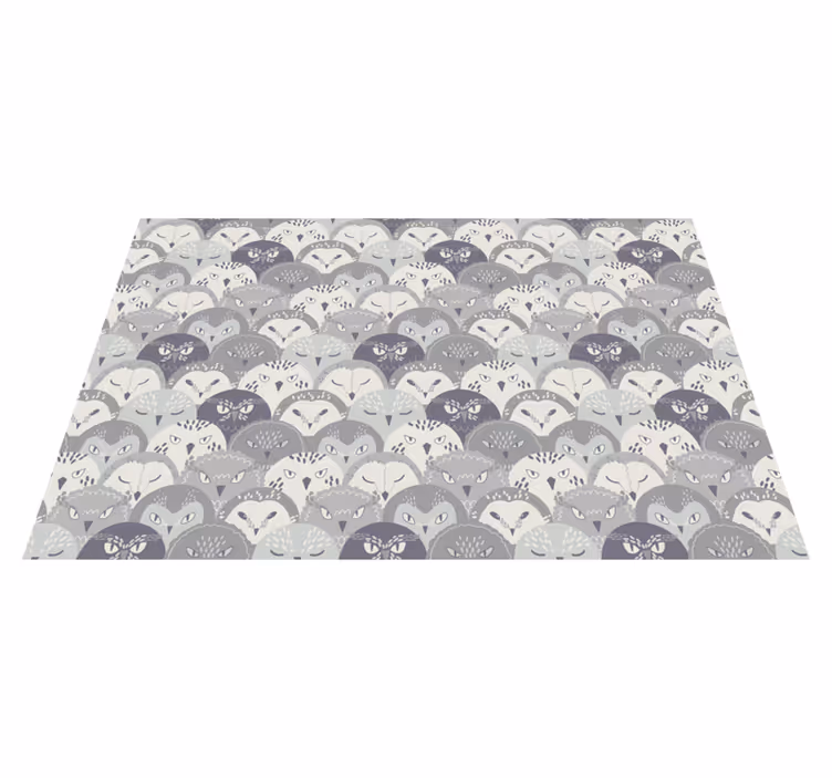Vinyl Teppich Baby bezaubernde tiergesichter - TenStickers