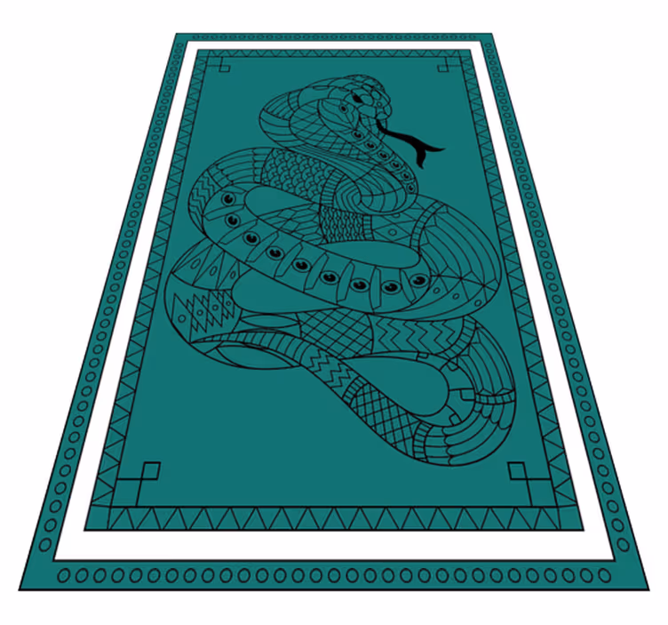 Vinyl Teppich Tiere schlangenillustration - TenStickers