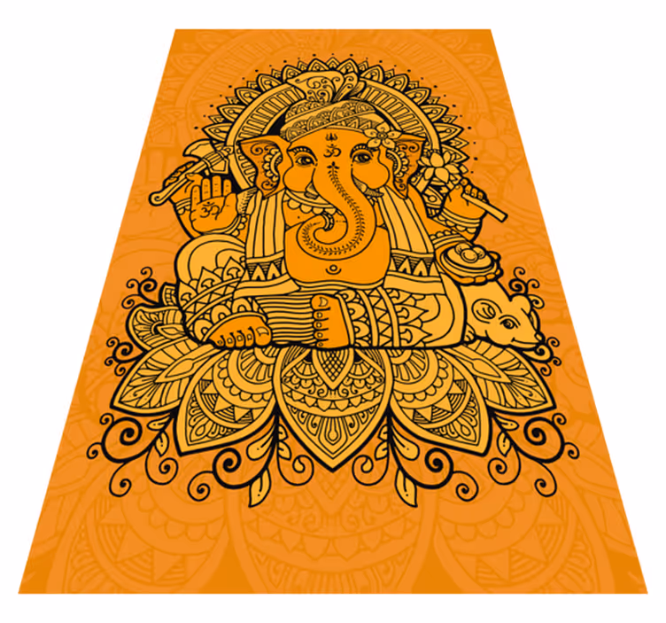 Vinyl Teppich Ethnisch ganesh-illustration - TenStickers
