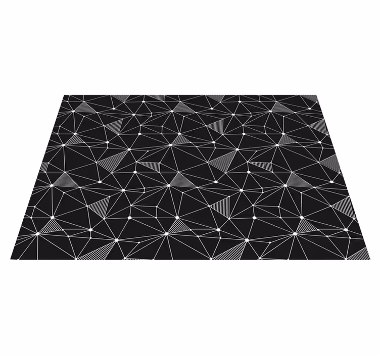 Vinyl Teppich geometrisch kräftige geometrische formen - TenStickers