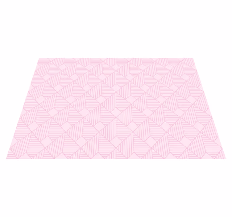 Vinyl Teppich geometrisch rosa elegante muster - TenStickers