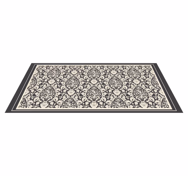 Vinyl Teppich Vintage elegante botanische merkmale - TenStickers