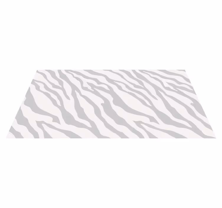Vinyl Teppich Tiermuster graue zebrastreifen - TenStickers