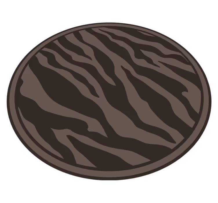 Vinyl Teppich Tiermuster elegantes zebramuster - TenStickers