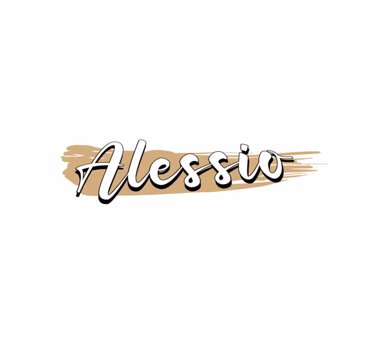 Vinyl Teppich mit Namen stilvolles abstraktes design - TenStickers