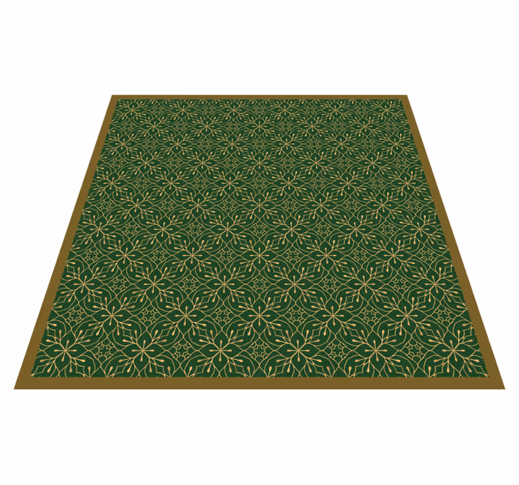 Vinyl Teppich Blumen anmutiges botanisches motiv - TenStickers