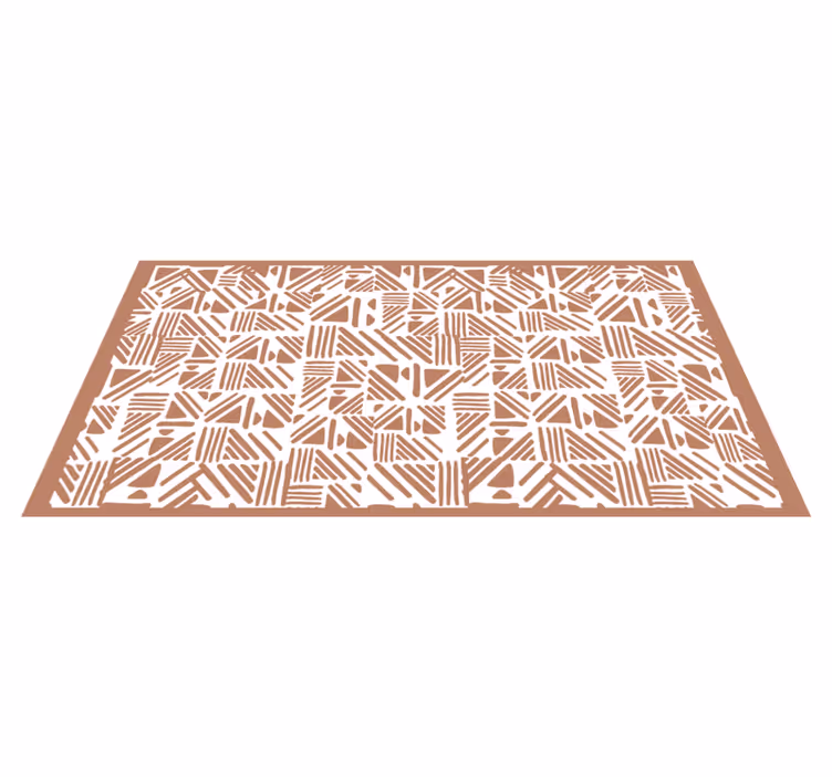 Vinyl Teppich geometrisch kontrastierendes muster - TenStickers