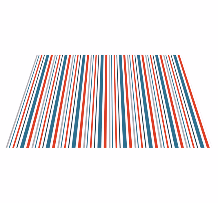 Vinyl teppich gestreift mit lebhaftem streifenmuster - TenStickers