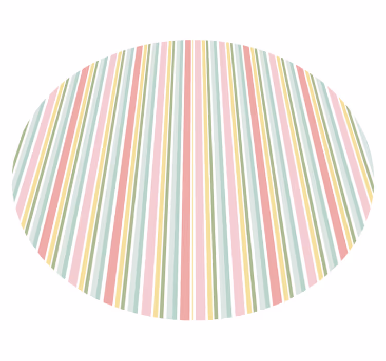 Vinyl teppich gestreift lebhaftes streifenmuster - TenStickers