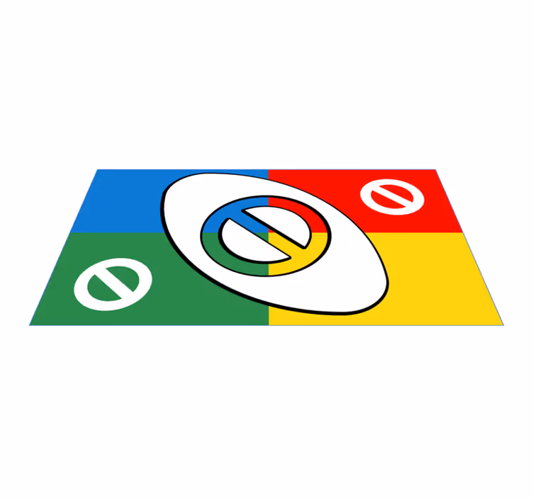 Vinyl Teppich kindlich bunte kreisförmige formen - TenStickers