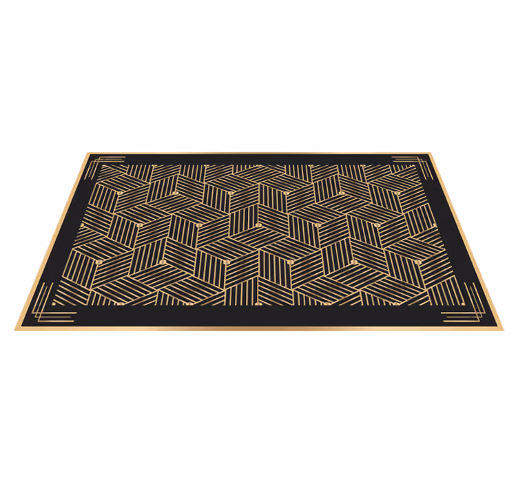 Vinyl Teppich geometrisch stilvoll gemustert - TenStickers