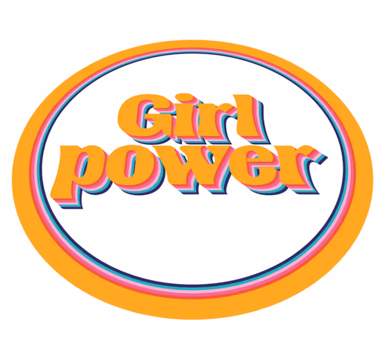 Vinyl Teppich Text frauenpower - TenStickers