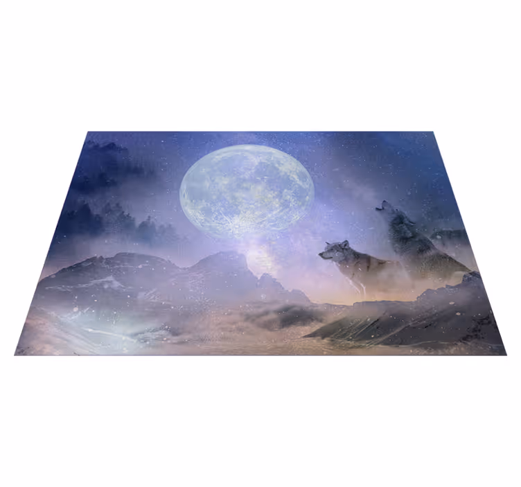 Vinyl Teppich Natur majestätisches mondlicht - TenStickers