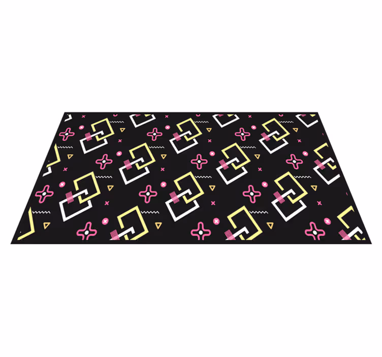 Vinyl teppich geometrisch modernes musterspiel - TenStickers