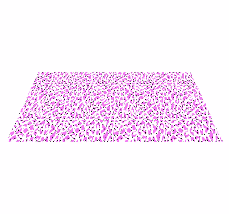 Vinyl Teppich Tiermuster fuchsia leopardenmuster - TenStickers