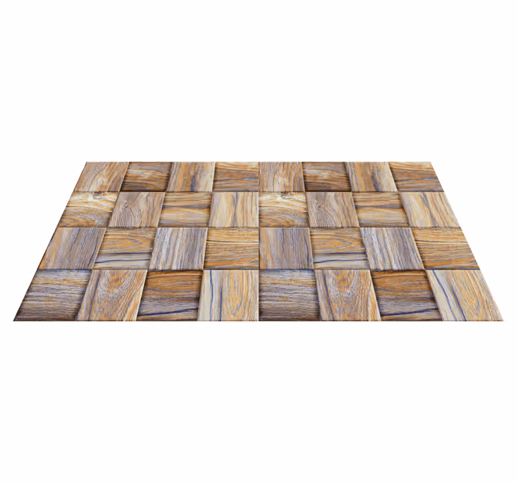 Vinylteppich Holzoptik blockstil - TenStickers