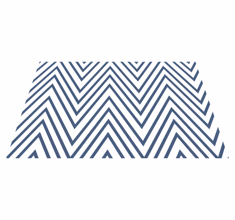 Vinyl Teppich geometrisch kräftiges chevron-muster - TenStickers